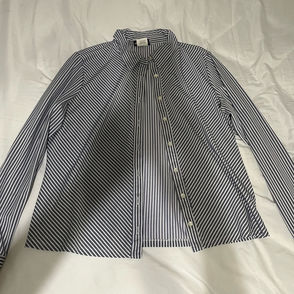 Striped Button-Up Shirt